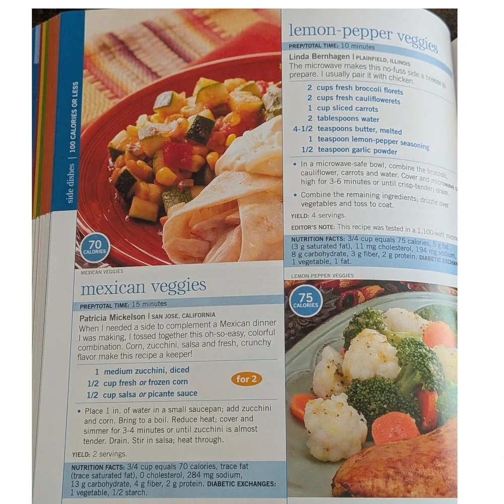 Taste of Home Comfort Food Diet & Light Cooking Cookbook Set Hardcover 2 Books